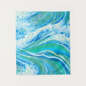 ブルーウォーター海シーウェーブ タペストリー (正面)