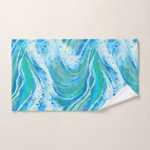 ブルーウォーター海シーウェーブ バスタオルセット (ハンドタオル)