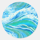 ブルーウォーター海シーウェーブ ラウンドシール (正面)