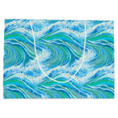 ブルーウォーター海シーウェーブ ラージペーパーバッグ (裏面)