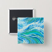 ブルーウォーター海シーウェーブ 缶バッジ (正面&裏面)