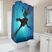 ブルーウォーター海シースキューバダイビング シャワーカーテン (インサイチュ)