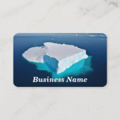 ブルーウォーター澄ん名刺にアイスバーグ 名刺 (正面)