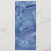 ブルーウォーター結婚カラーのメニュー メニュー (裏面)