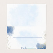 ブルーウォーター結婚カラーの収集テーブル番号 (外部フラット)