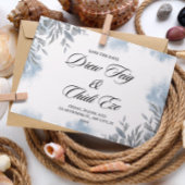 ブルーウォーター結婚カラーの発表葉書 招待状