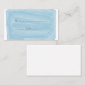 ブルーウォーター結婚カラー座席表 プレイスカード (正面/裏面)