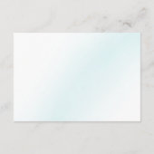 ブルーウォーター結婚カラー波のレジストリ エンクロージャーカード (裏面)