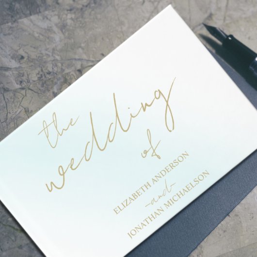 ブルーウォーター結婚カラー波 ゲストブック