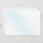 ブルーウォーター結婚カラー波 サンキューカード (裏面)