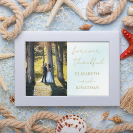 ブルーウォーター結婚カラー波 サンキューカード