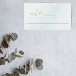 ブルーウォーター結婚カラー波 プレイスカード