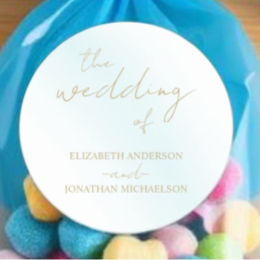 ブルーウォーター結婚カラー波 ラウンドシール