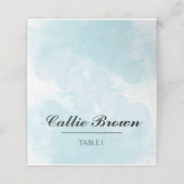 ブルーウォーター結婚カラー プレイスカード (外部開封)