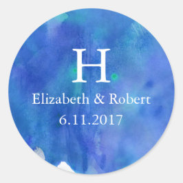 ブルーウォーター結婚カラー ラウンドシール
