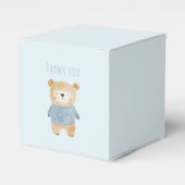 ブルーウォーター色かわいいクマ男の子だ フェイバーボックス (正面サイド)