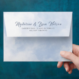 ブルーウォーター色その男の子の赤ちゃんシャワー 封筒