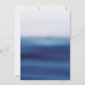 ブルーウォーター色のいかりベビーシャワー 招待状 (裏面)