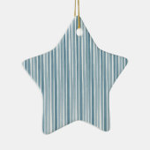 ブルーウォーター色のストライプ セラミックオーナメント (右)