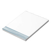 ブルーウォーター色のストライプ ノートパッド (回転)