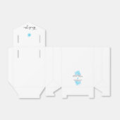 ブルーウォーター色のフローラ結婚ズ フェイバーボックス (折り畳みなし)