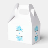 ブルーウォーター色のフローラ結婚ズ フェイバーボックス (裏面サイド)