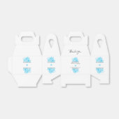 ブルーウォーター色のフローラ結婚ズ フェイバーボックス (折り畳みなし)