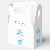 ブルーウォーター色のフローラ結婚ズ フェイバーボックス (オープン)