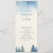 ブルーウォーター色の森モダン自然結婚ズ プログラム (正面)