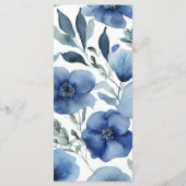 ブルーウォーター色の花の静結婚かさ メニュー (裏面)