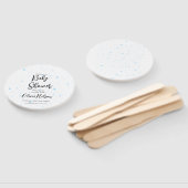 ブルーウォーター色の赤ちゃんシャワー、ああ男の子の赤ちゃんシャワー ハンドファン (組立なし)