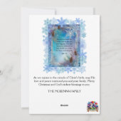 ブルーウォーター色の雪片ジョン3:16 Christian シーズンカード (裏面)