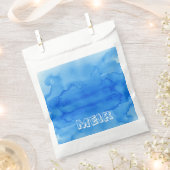 ブルーウォーター色アップシャーリンの好意バッグ フェイバーバッグ (クリップ留めされた状態)