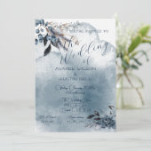 ブルーウォーター色ウィンターベリー結婚ズ 招待状 (スタンド正面)