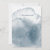 ブルーウォーター色ウィンターベリー結婚ズ 招待状 (裏面)