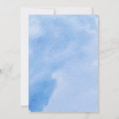 ブルーウォーター色クロス葉ファーストホリー聖餐式 招待状 (裏面)