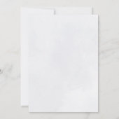 ブルーウォーター色コーンフラワーズ結婚式招待状 招待状 (裏面)