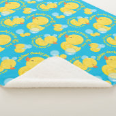 ブルーウォーター色ゴムダッキーあなたが一つ シェルパブランケット (3/4)