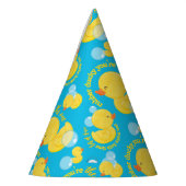 ブルーウォーター色ゴムダッキーあなたが一つ パーティーハット (左)
