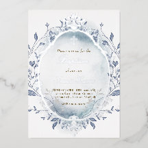 ブルーウォーター色シルバーフレーム冬バプテスマ