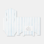 ブルーウォーター色ストライプの – バプテスマ フェイバーボックス (折り畳みなし)