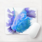 ブルーウォーター色バラブルーフラワーブルーフローラ マウスパッド (マウス)