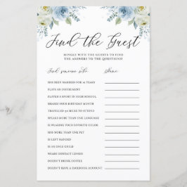 ブルーウォーター色フローラゲストシャワーゲームを見つける