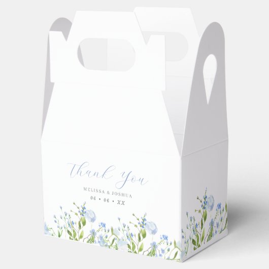 ブルーウォーター色フローラサンキュー結婚ズ フェイバーボックス (オープン)