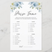 ブルーウォーター色フローラ財布ゲームの内容 (正面)