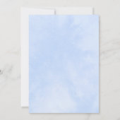 ブルーウォーター色ブラウンベア赤ちゃんシャワーbyメール 招待状 (裏面)