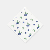 ブルーウォーター色ブルーベリー甘い誕生日 スタンダードカクテルナプキン (角)