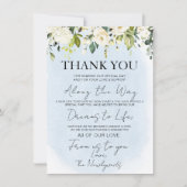 ブルーウォーター色ホワイトローズ結婚ズサンキュー (正面)