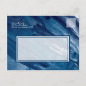 ブルーウォーター色マーサのヴィンヤード日付を保存 案内ポストカード (裏面)