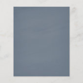 ブルーウォーター色ユーカリ結婚のエンクロージャカード (裏面)